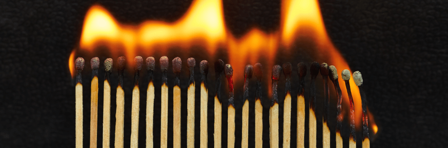 matches burning